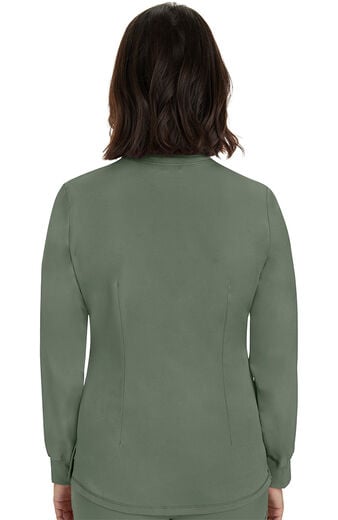 Women's Megan Button Front Solid Scrub Jacket