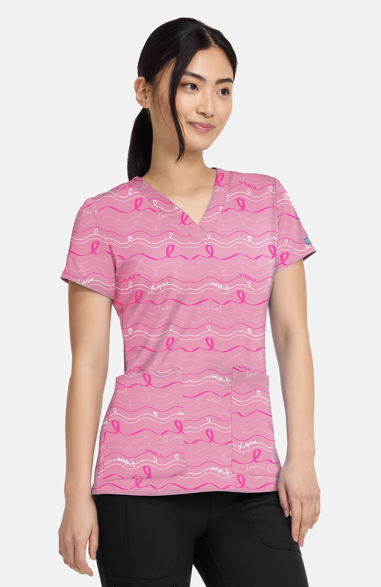 Women's Vicky In The Loop Print Scrub Top, , large