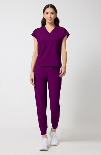 Women's Tuck-In Dolman V-Neck Scrub Top Women's Tuck-In Dolman V-Neck Scrub Top