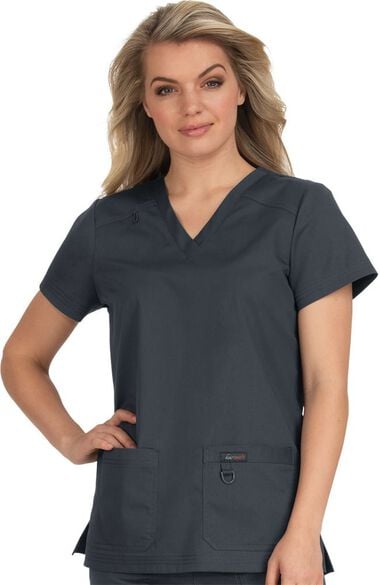 Clearance Women's Alessa Solid Scrub Top, , large