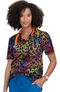 Unisex Casey Pride Peace and Happiness Print Scrub Top, , large