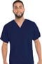 Clearance Unisex Reversible V-Neck Classic Fit Solid Scrub Top, , large