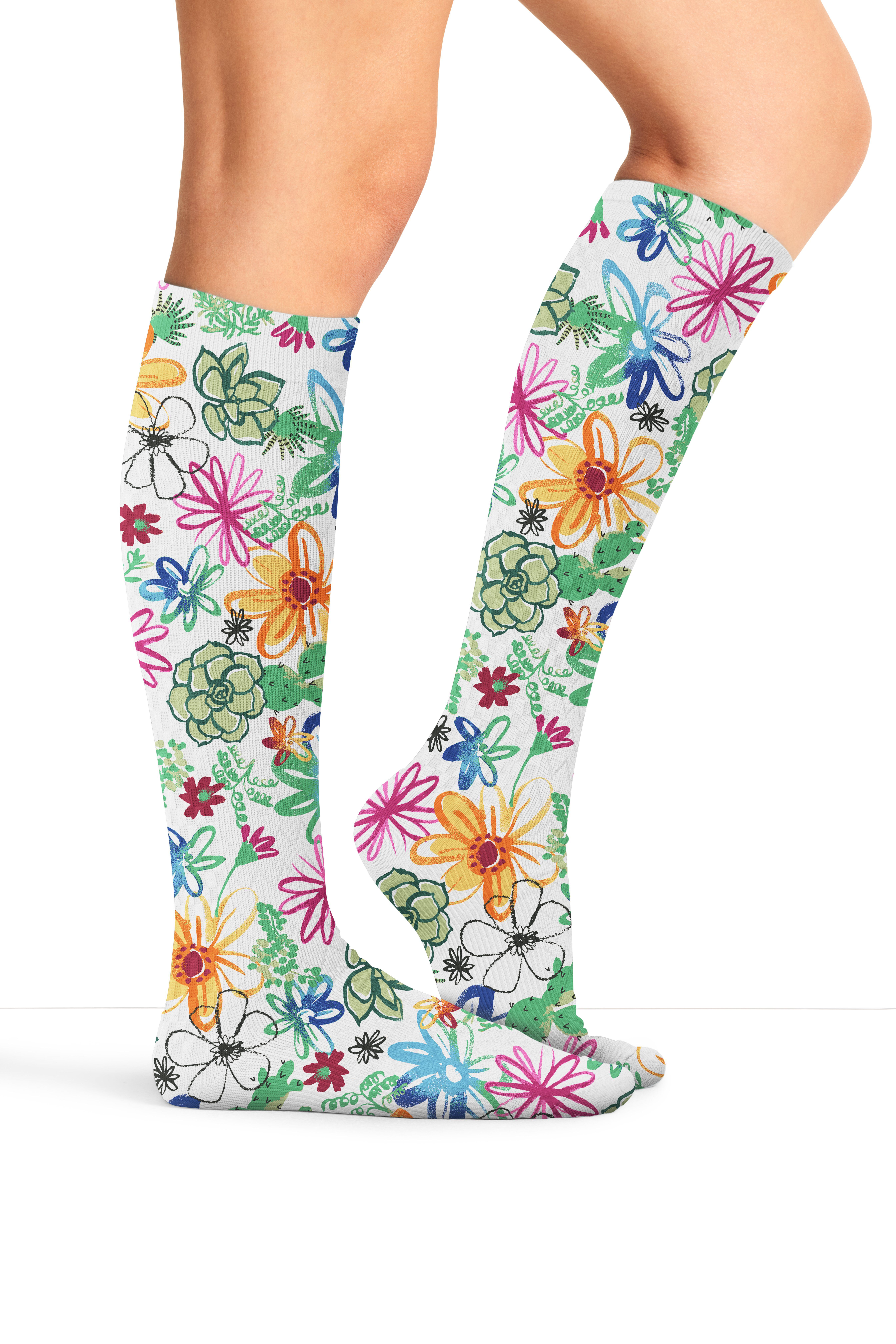 Women's Fashion 8-15 mmHg Knee High Compression Sock