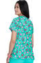 Clearance Women's Bell Pool Pawty Print Scrub Top, , large