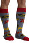 Men's Support 8-12 mmHg Batman Mania Compression Sock, , large
