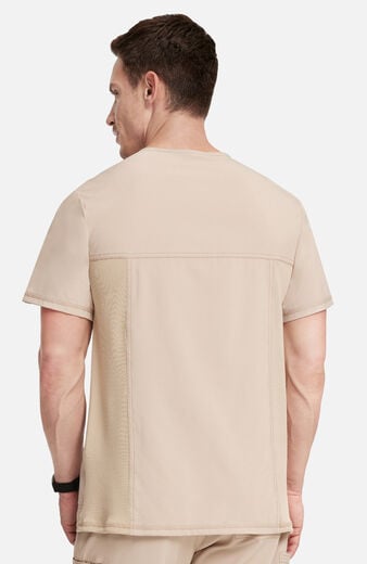 Men's Scrub Set: Stretch V-Neck Top & Zip Fly 6-Pocket Cargo Pant Men's Scrub Set: Stretch V-Neck Top & Zip Fly 6-Pocket Cargo Pant