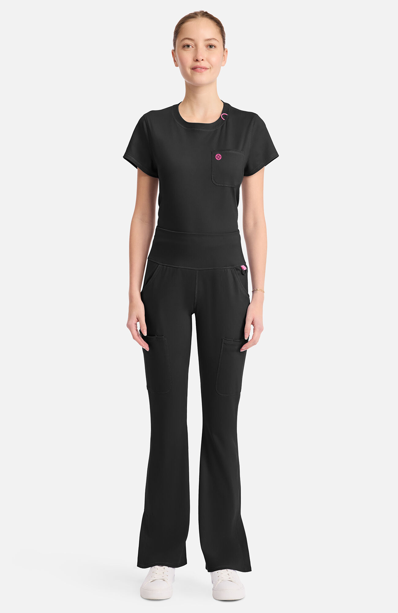 Women's Knit Flare Leg Yoga Scrub Pant