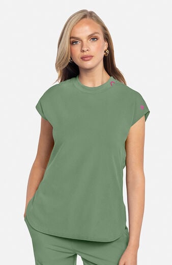 Women's Knit Round Neck Dolman Scrub Top Women's Knit Round Neck Dolman Scrub Top