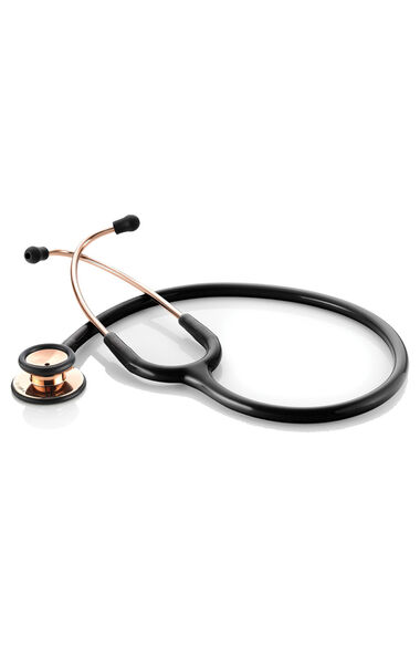 Adscope® 601 Convertible Cardiology Stethoscope, Rose Gold Finish  Chestpiece, Black Tubing, 28 inch, #601RGBK
