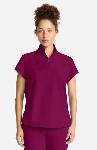 Women's Bella Quarter Zip Scrub Top Women's Bella Quarter Zip Scrub Top