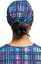 Women's Glowing Plaid Print Scrub Hat, , large