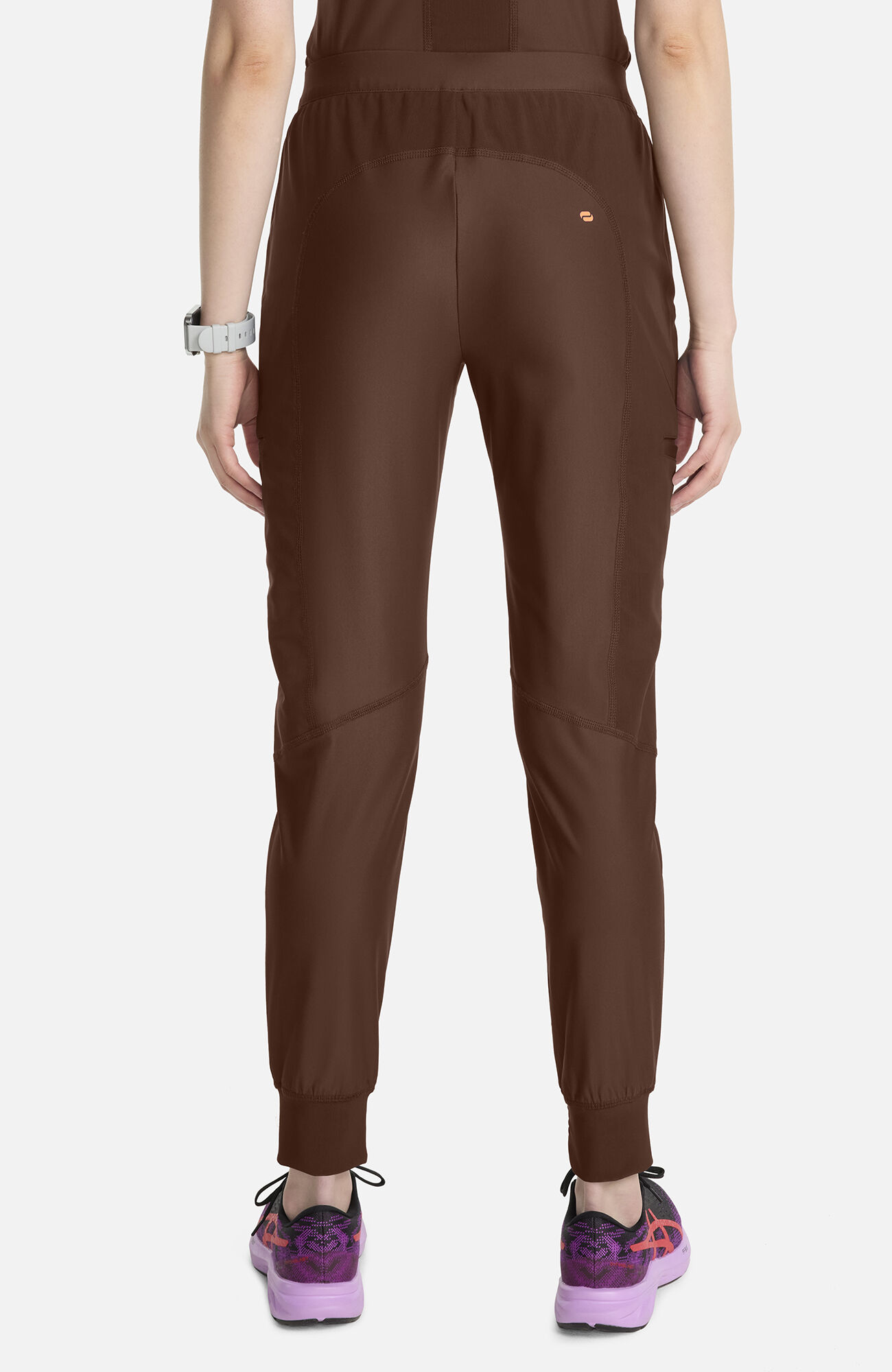 Women's Knit Cargo Jogger Scrub Pant, EXE Espresso Express | brown, large