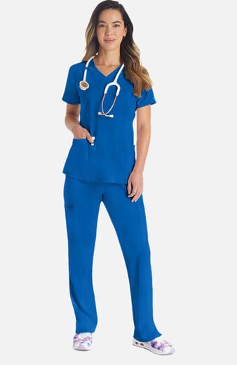 Women's 2-Pocket Utility V-Neck Scrub Top Women's 2-Pocket Utility V-Neck Scrub Top
