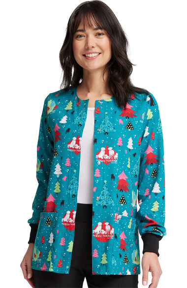 Clearance Women's Happy Holidogs Print Jacket, , large