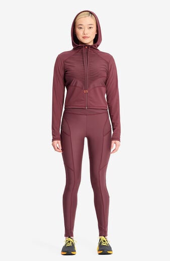 Women's Mesh Zip Front Cropped Scrub Jacket Women's Mesh Zip Front Cropped Scrub Jacket