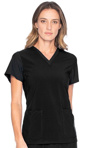 Clearance Women's Quick Cool V-Neck Solid Scrub Top, , large