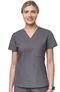 Clearance Women's Chest Pocket V-Neck Tuck In Scrub Top, , large
