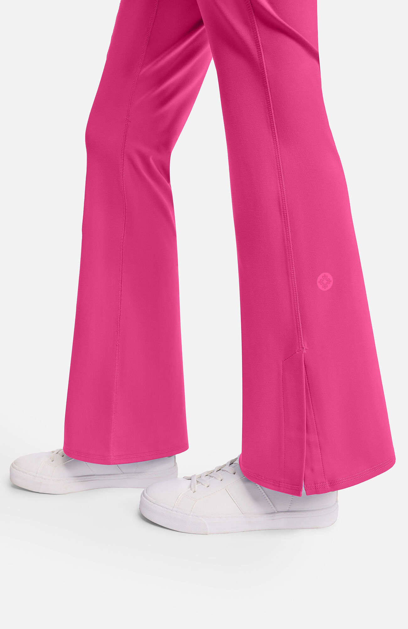 Women's Knit Flare Leg Yoga Scrub Pant, , large