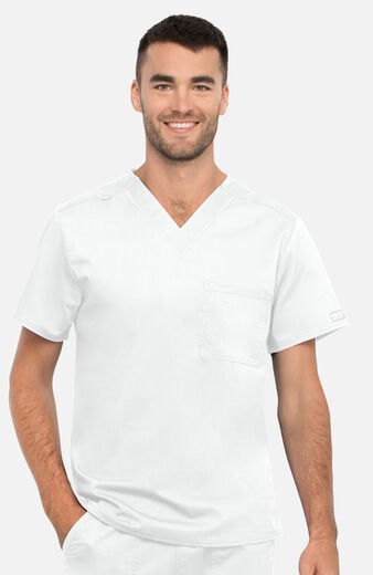 Unisex Tuck-In V-Neck Scrub Top  Unisex Tuck-In V-Neck Scrub Top
