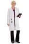 Women's Knot Button 38" Lab Coat with Tablet Pocket, , large