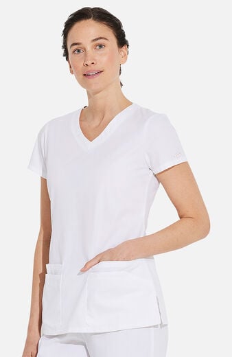 Women's 5-Pocket Shaped V-Neck Scrub Top Women's 5-Pocket Shaped V-Neck Scrub Top