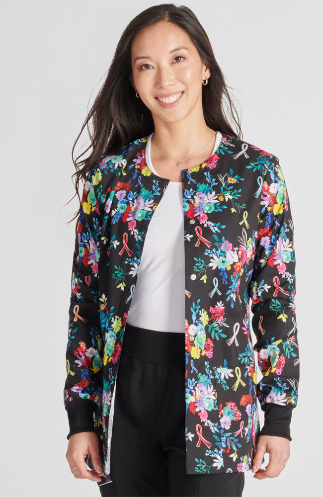 Floral scrub jacket online