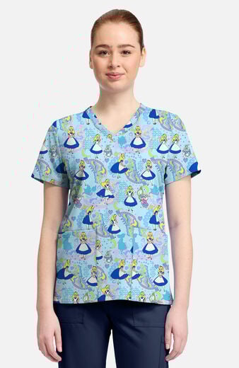 Women's Alice Dreamland Print Scrub Top Women's Alice Dreamland Print Scrub Top