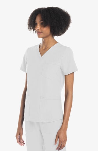 Women's Scrub Set: 3-Pocket V-Neck Shirttail Top & Pull-On Slim Leg Cargo Pant Women's Scrub Set: 3-Pocket V-Neck Shirttail Top & Pull-On Slim Leg Cargo Pant