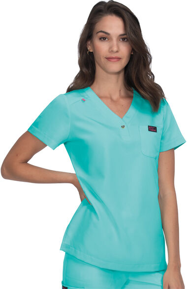 Clearance Women's Rosemary Solid Scrub Top, , large
