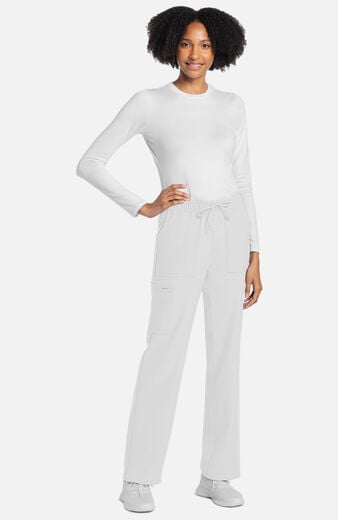 Women's Drawstring Cargo Straight Leg Scrub Pant Women's Drawstring Cargo Straight Leg Scrub Pant