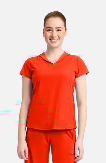 Women's 2-Pocket Mock Wrap V-Neck Scrub Top Women's 2-Pocket Mock Wrap V-Neck Scrub Top