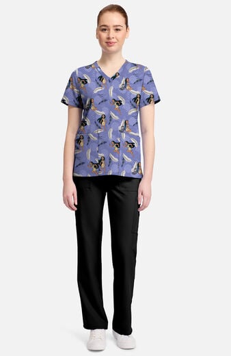 Women's True Pathways Print Scrub Top Women's True Pathways Print Scrub Top