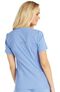 Women's V-Neck Knit Back Solid Scrub Top & Knit Waistband Pull On Scrub P, , large