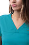 Clearance Women's Sweetheart Solid Scrub Top, , large