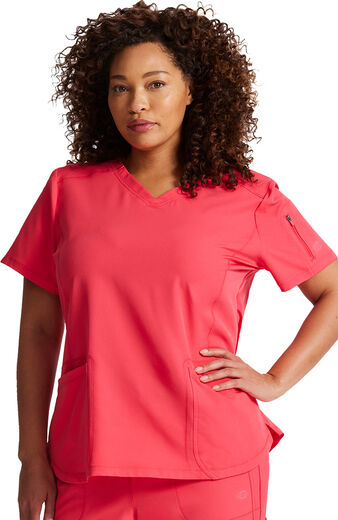 Women's V-Neck Solid Scrub Top, Women's V-Neck Solid Scrub Top