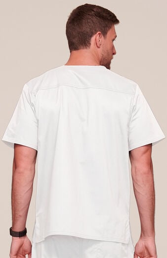 Men's V-Neck Chest Pocket Solid Scrub Top Men's V-Neck Chest Pocket Solid Scrub Top