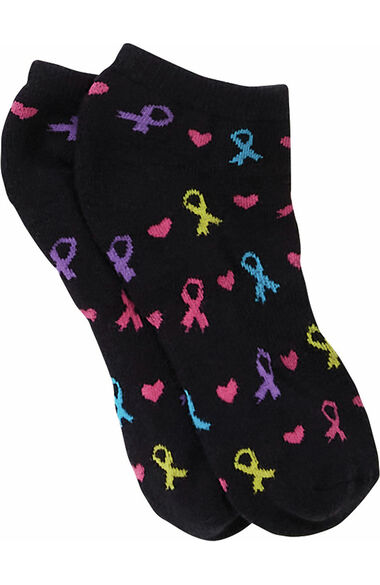 Women's Eco Ribbons For Hope Print Cushion Sock, , large