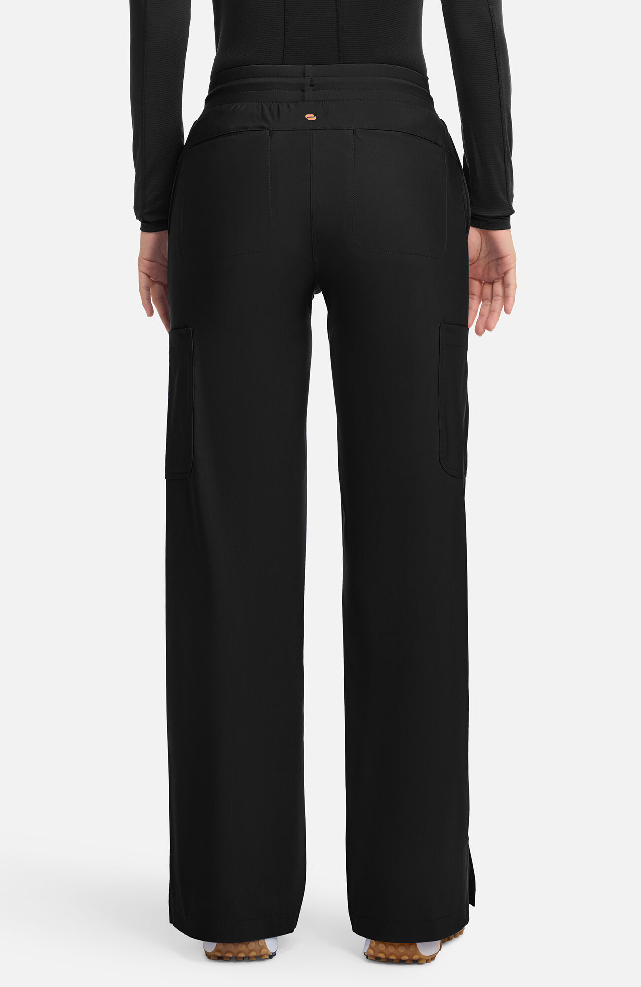 Women's Knit Pintuck 6-Pocket Wide Leg Scrub Pant, , large