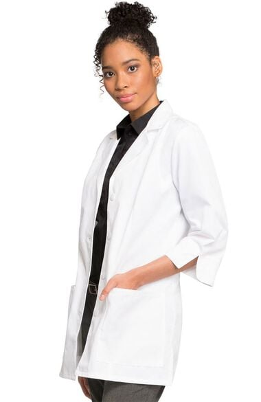 Women's 3/4 Sleeve 30" Lab Coat, , large