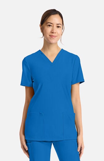 Women's 2-Pocket V-Neck Scrub Top Women's 2-Pocket V-Neck Scrub Top