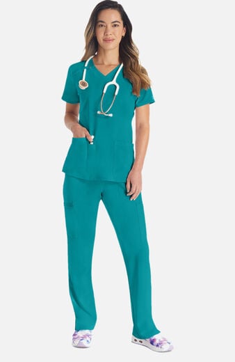 Women's 2-Pocket Utility V-Neck Scrub Top Women's 2-Pocket Utility V-Neck Scrub Top