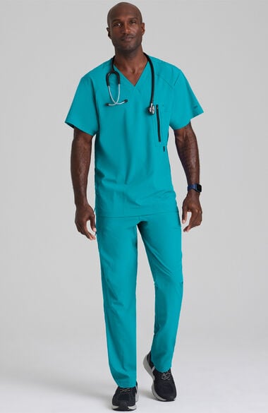 Men's Amplify Solid Scrub Top, , large