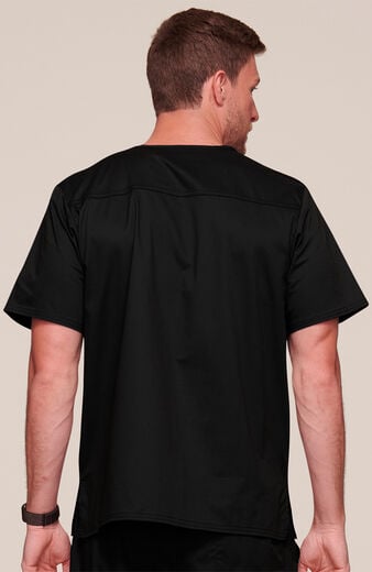 Men's V-Neck Chest Pocket Solid Scrub Top Men's V-Neck Chest Pocket Solid Scrub Top