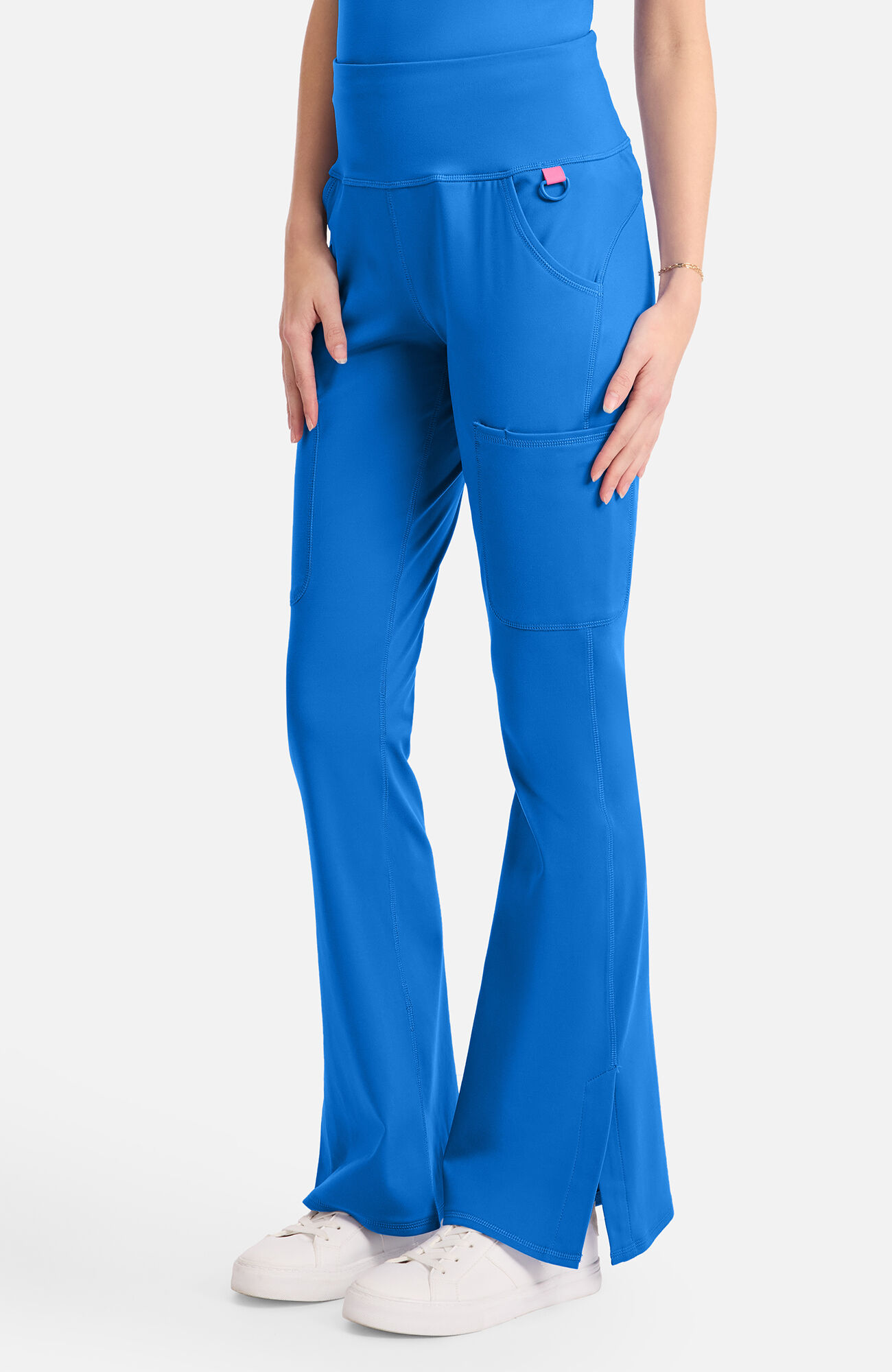 Women's Knit Flare Leg Yoga Scrub Pant, , large