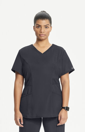 Women's V-Neck Solid Scrub Top, Women's V-Neck Solid Scrub Top