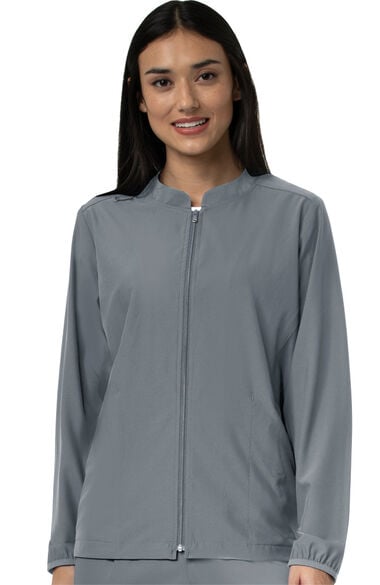 Clearance Women's Zip Front Scrub Jacket, , large