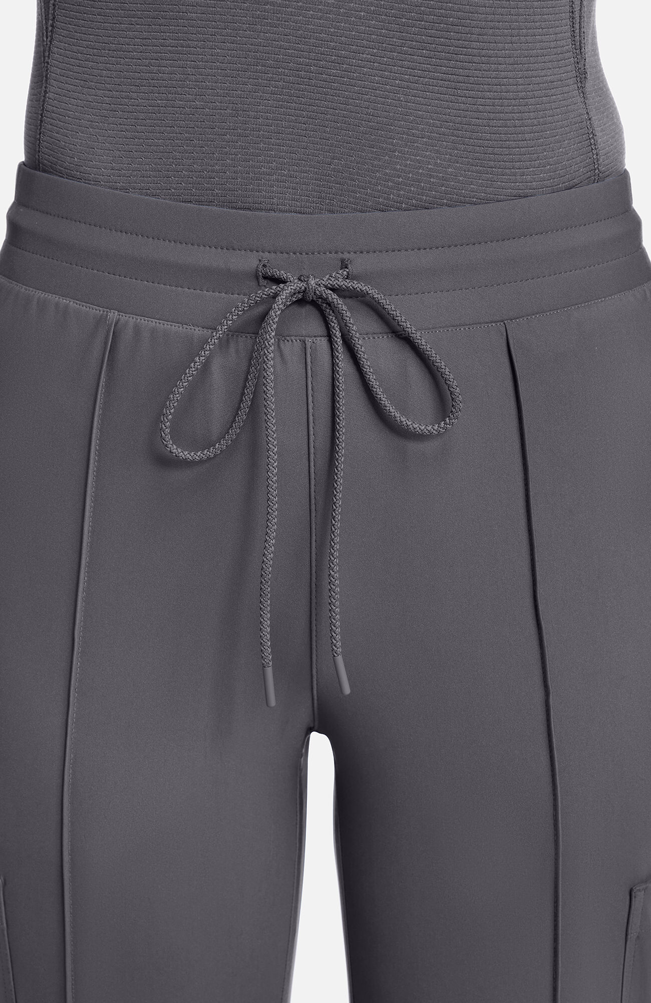 Women's Knit Pintuck 6-Pocket Wide Leg Scrub Pant, , large