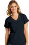 Clearance Women's Seamed V-Neck Solid Scrub Top, , large