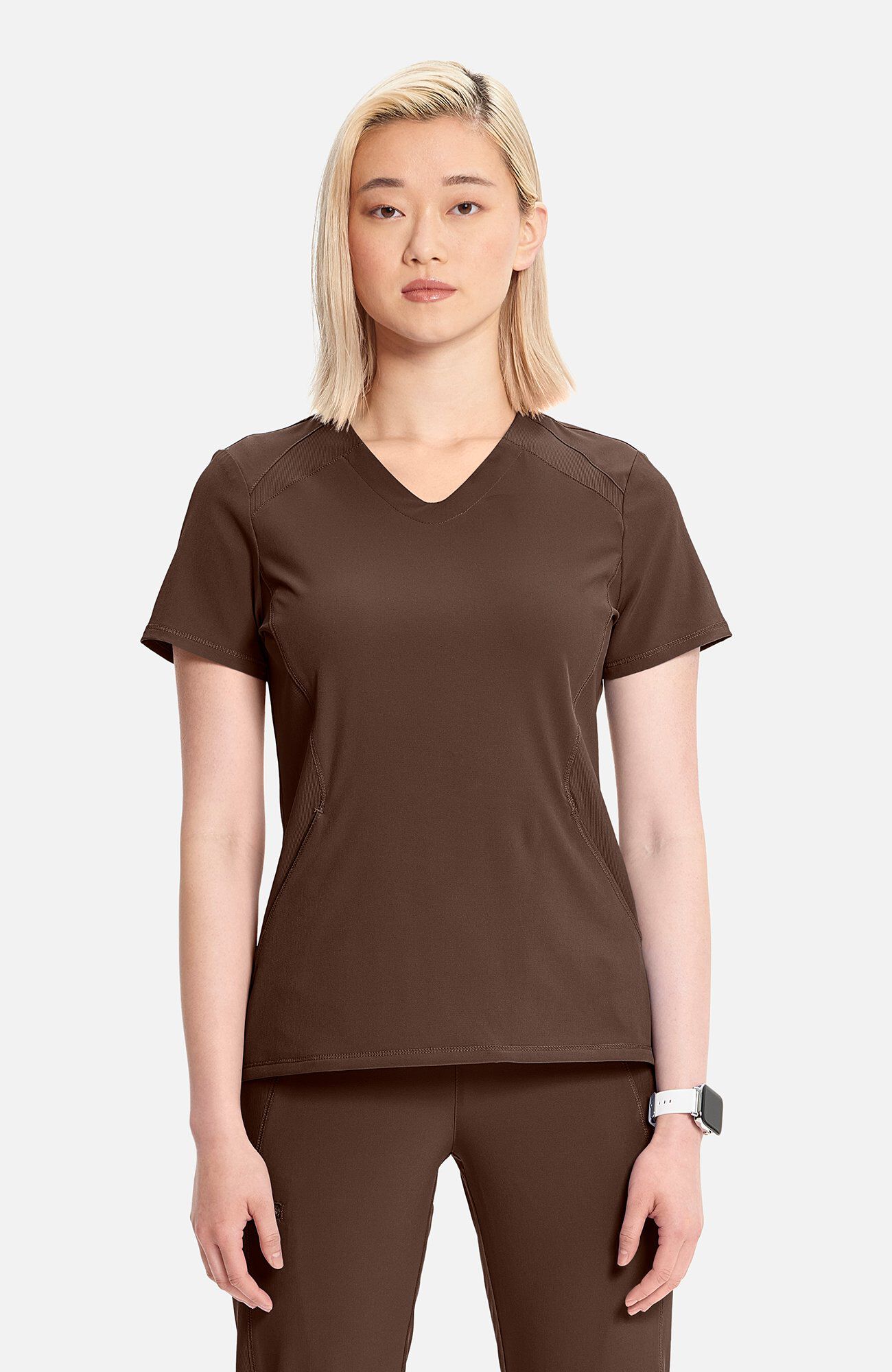Women's Pouch Pocket V-Neck Scrub Top