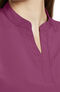 Women's Cinched Solid Scrub Top, , large